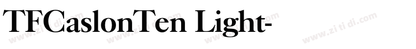 TFCaslonTen Light字体转换